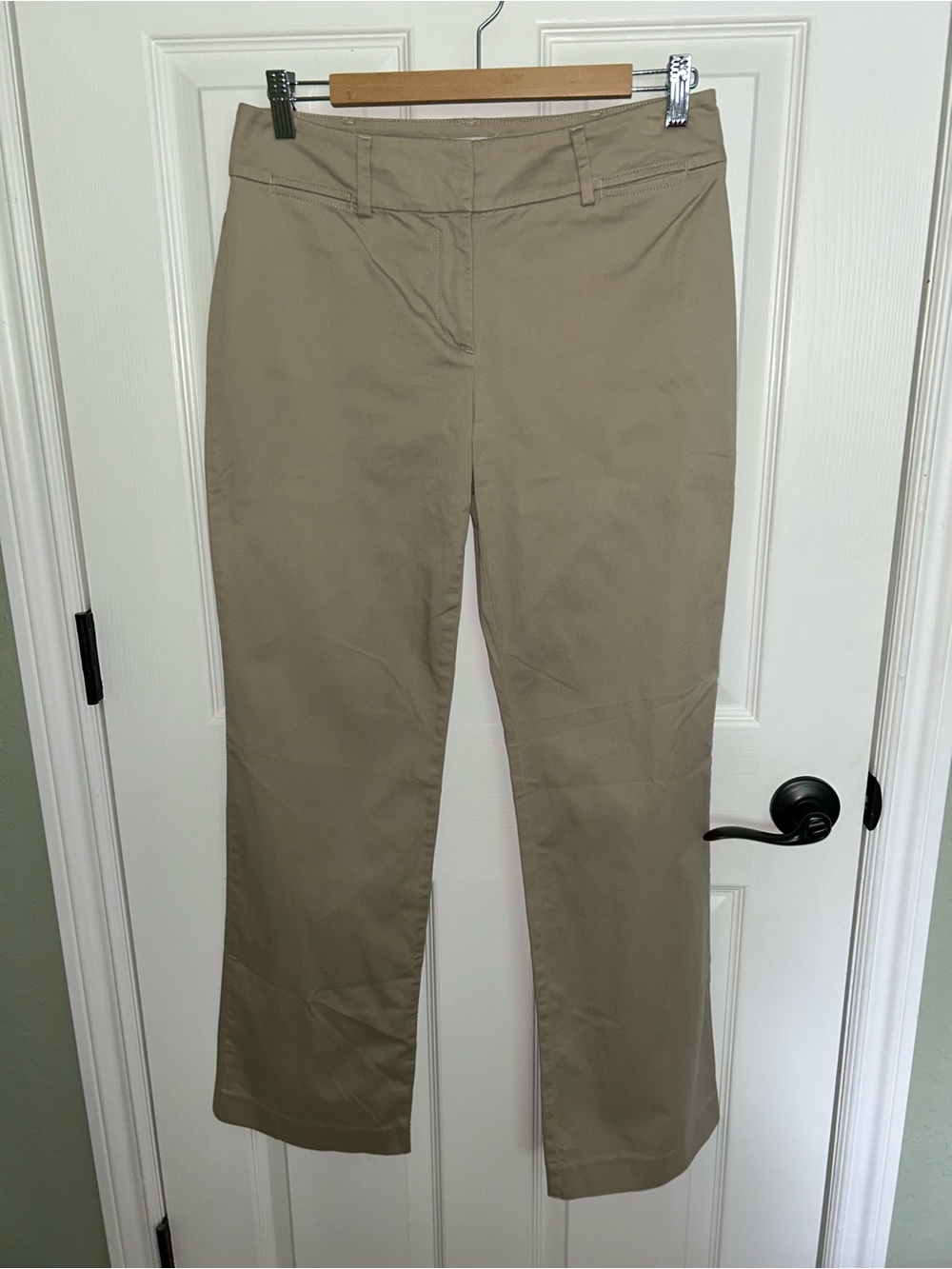 LOFT Tan Boot-Cut Pants